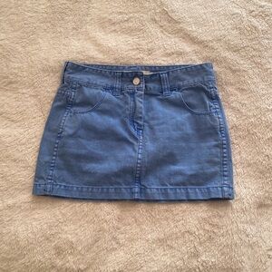 Jean mini skirt